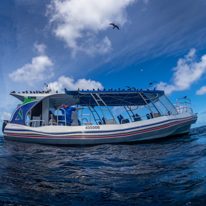 a small boat in a body of water