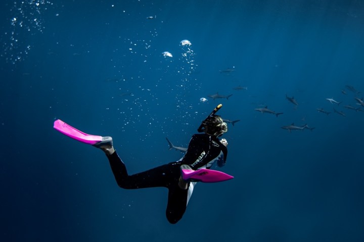 a person flying through the air